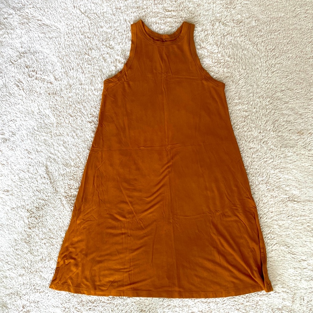 Orange tank top dress